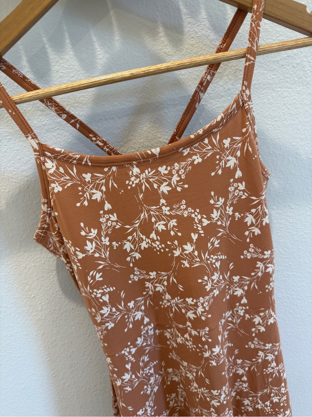 Pact Organic Rust Floral Dress Size Small - Picture 2 of 6